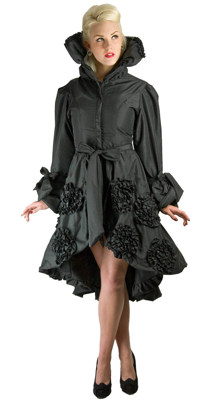 Lolita Long Dress Duchess Coat Long Retro Gothic Coat Womens coat Princess Cut Victorian Black Costume Coat Steampunk Dress