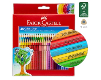 Faber castell Boîte métal de 48 Crayons de couleur classiques