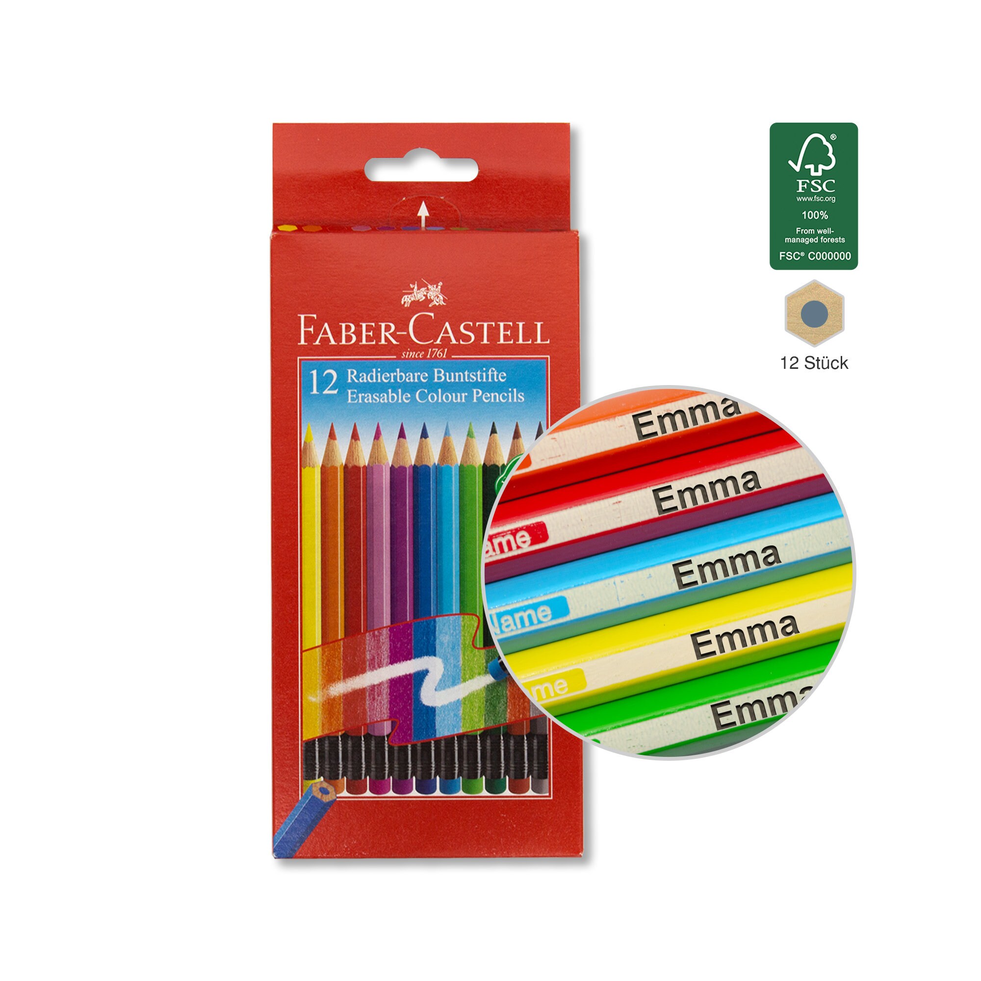  24 Pieces Coastal Colors Pencils for Kids Cute Pencils  Erasable Colored Pencils Wood Colored Pencils with Eraser Blue Wooden  Pencils for School Office : Office Products