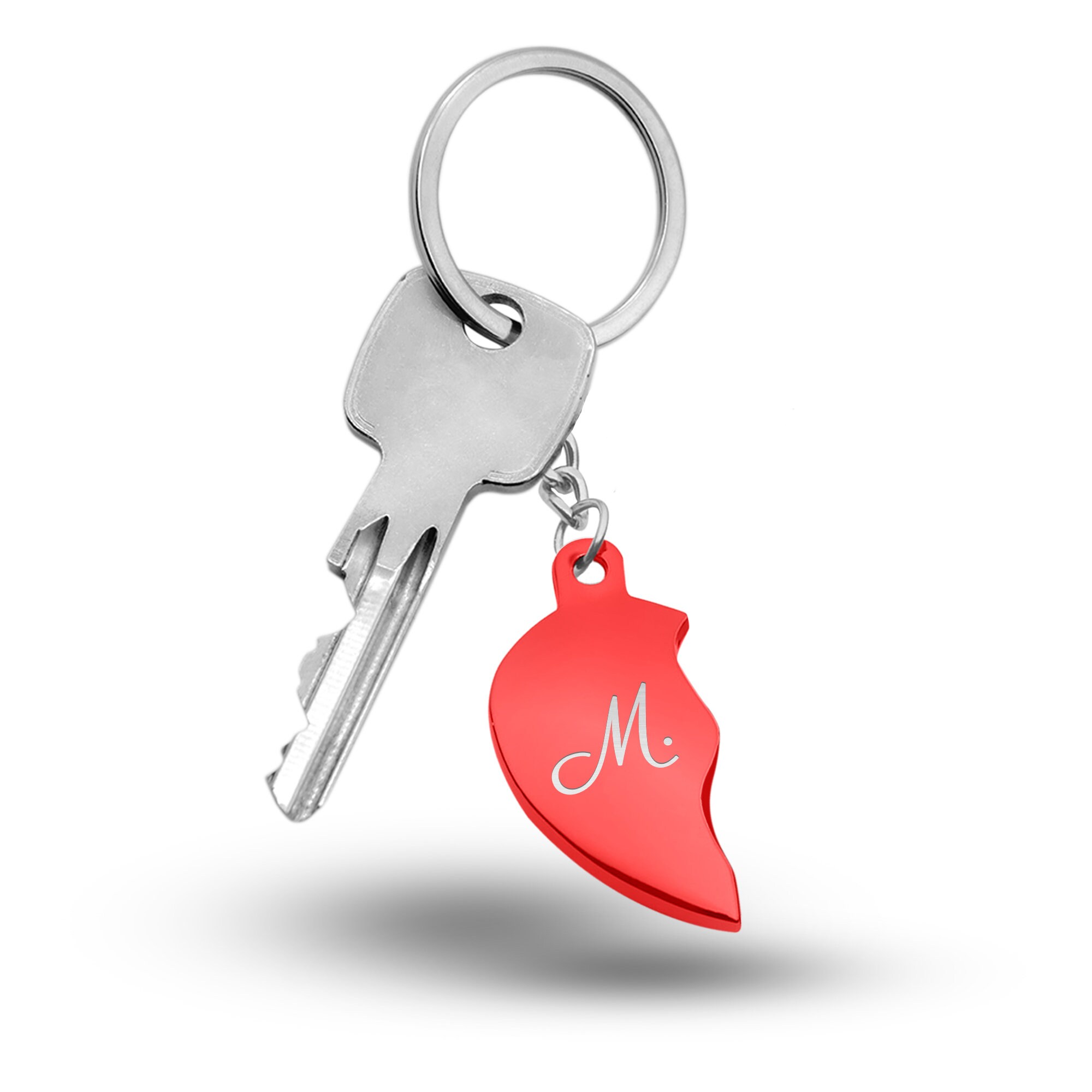 Heart keychain 2024 with letters