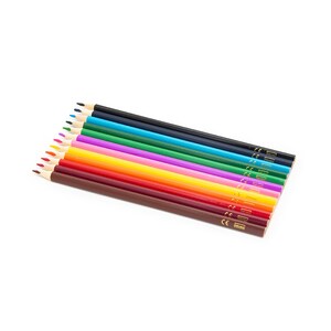 Kleurpotloden met naam - Idena Driehoekig 12 / 24 / 36 stuks - Pennen met gravure - Cadeau voor beginnende school