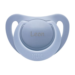 Pacifier engraved with name - NUK Genius blue