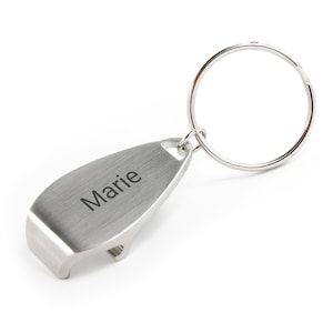 Key ring with engraving/bottle opener with name - Carrera - individual, personal gift!