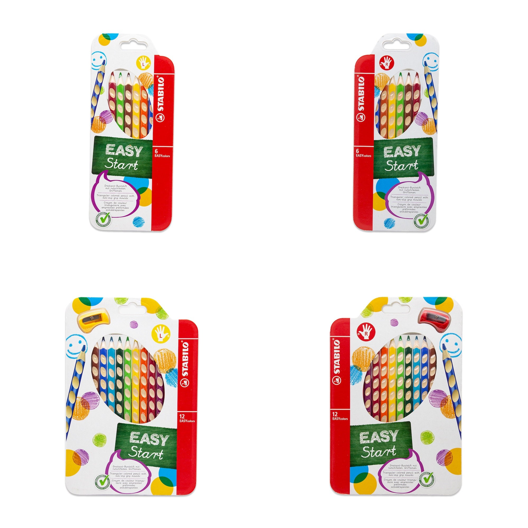 STABILO Trio Crayons De Couleur Triangulaires Épais – Lot 12 + 1 Gratuit, Idéal Enfants