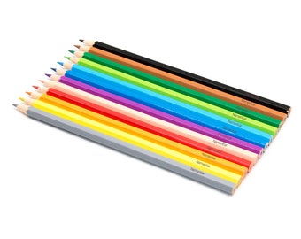 Buntstifte mit Namen - Faber Castell Classic - 12 Stück - Buntstifte mit Gravur - Geschenk zur Einschulung