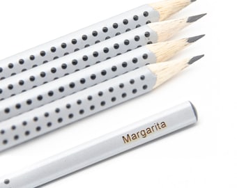 Matita con nome - Faber Castell Grip - set di 5