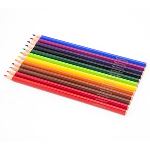 Kleurpotloden met naam - Stabilo Trio Driehoekig - 12 stuks - Kleurpotloden met gravure - Cadeau voor beginnende school