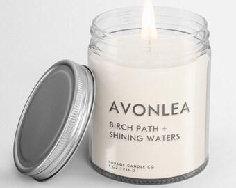 AVONLEA Soy Candle, Anne of Green Gables Candle, Book Lover Candle, Book Scented Candle, Literary Candle, Book Inspired Candle