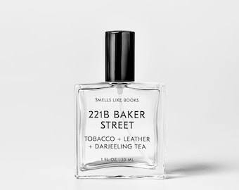 cologne that smells like leather and tobacco 221B BAKER STREET Fine Fragrance Spray | Literary Inspired Perfume/cologne  for Book Lovers