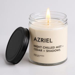 AZRIEL Scented Candle | Literary Inspired Soy Vegan Candle for Book Lovers
