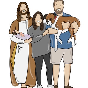 Family or Memorial Illustration - Digital Delivery