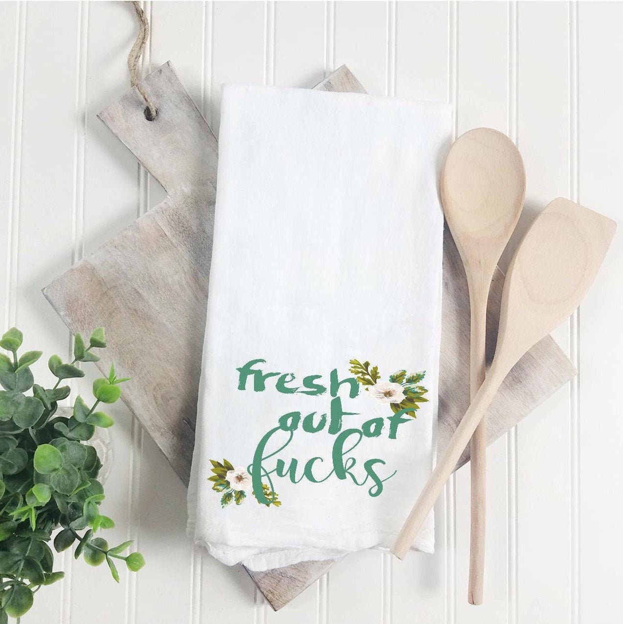 Printed Flour Sack Kitchen Towels and Aprons - Leslie Flynt