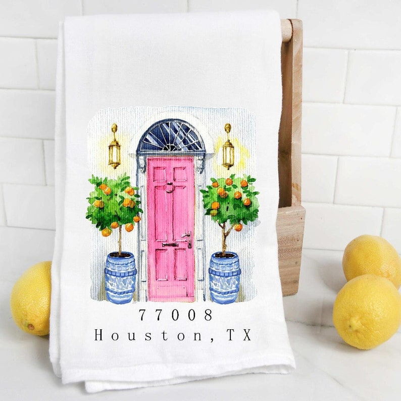 The Preppy Pineapple Home Tea Towel