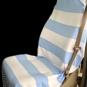 Car Seat Cover-Protective Towel for the Car-All Natural Fabrics-Turkish Cotton-Adjustable-Washable-Made in USA!-FREE SHIPPING! Many Colors!