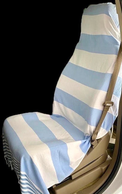 Car Seat Cover-Protective Towel for the Car-All Natural Fabrics-Turkish Cotton-Adjustable-Washable-Made in USA!-FREE SHIPPING! Many Colors!