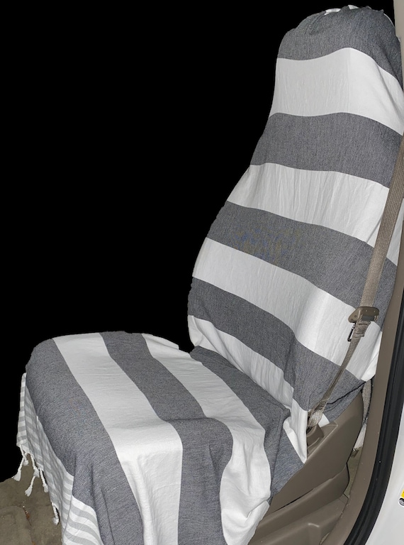 Car Seat Cover protective Towel for the Car all Natural Fabrics turkish Cotton adjustable washable made in USAFREE SHIPPING Many Colors Etsy