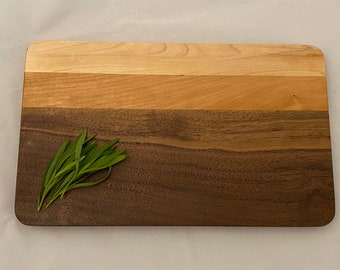 Tablero de barras degradado de madera dura, hecho a mano