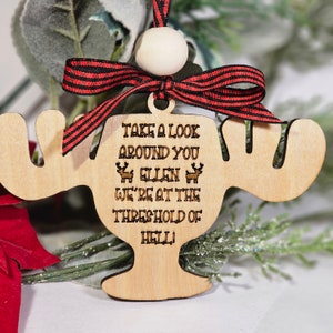 Moose Cup National Lampoons Christmas vacation ornament, White elephant gift, Clark Griswold ornament, The Griswolds, Funny ornament gift