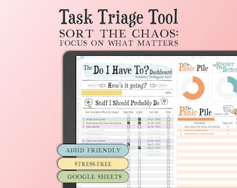 Eisenhower Matrix Task Tracker Spreadsheet, Do I Have To Dashboard, Productivity Management Google Sheets