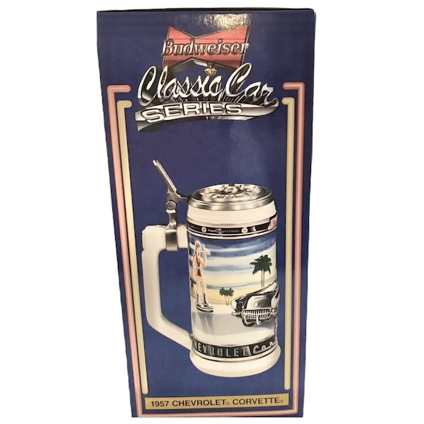 Budweiser Beer Stein Etsy