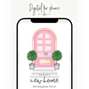 Digitale verhuisaankondiging | We Moved-kaart voor telefoon | Nieuwe adreskaart | Gepersonaliseerd nieuw huis | Sms-kaart New Home | Nieuw huis