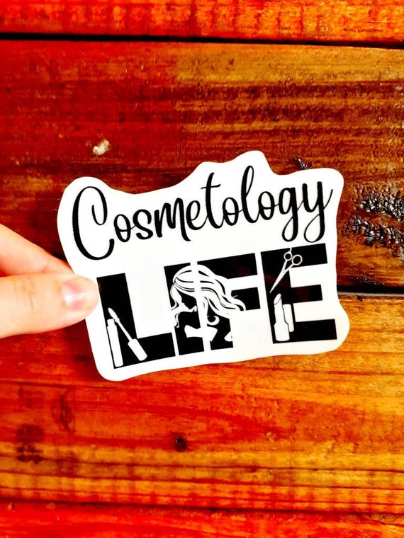 Vinyl sticker Cosmetology life Freckledfoxsoapco Etsy