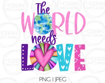 World Needs Love Etsy
