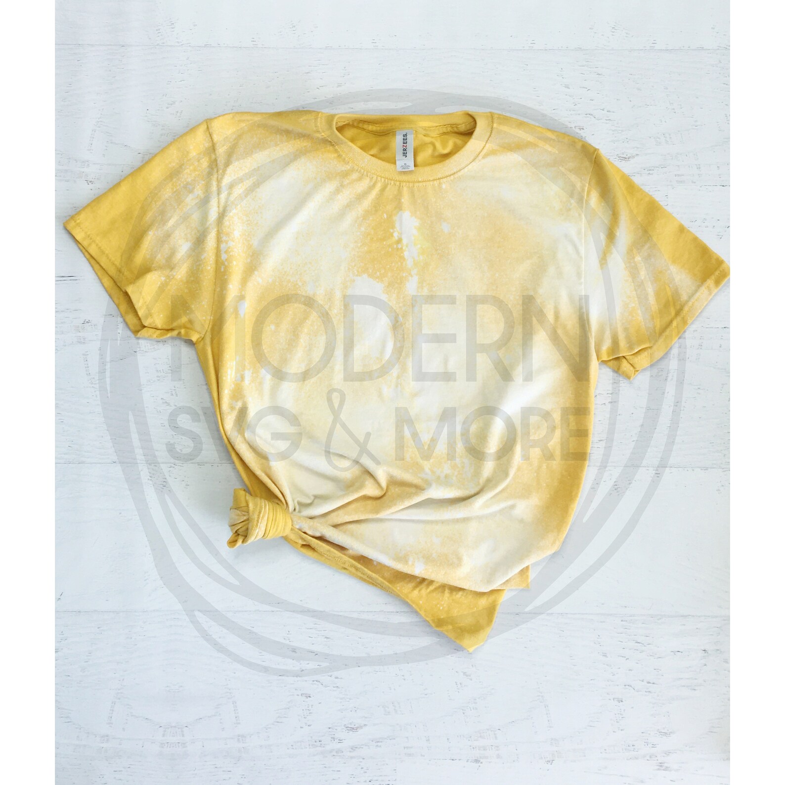mustard bleached shirt