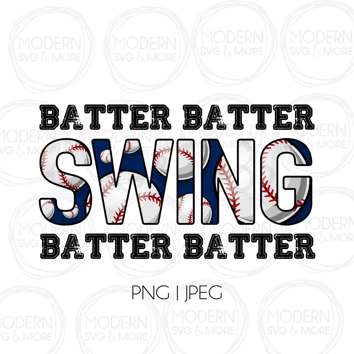 Batter Batter SWING Batter Batter Png Sublimation Design Etsy