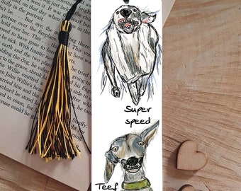 Greyhound bookmark, metal bookmark, book lover, whippet lover gift, cute bookmark, galgo gift