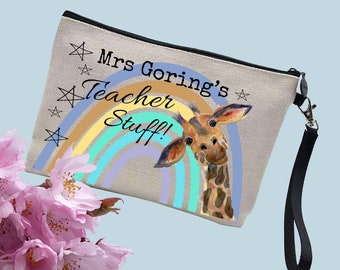 Teacher pencil case, teacher gift, personalised teacher gift, teacher bag, nursery gift