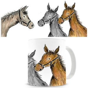 Horse mug, pony mug, ceramic mug, horse, colourful horse, horse lover gift