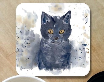 Personalised Geometrc Mother Of Cats Coaster Drinks Funny Novelty