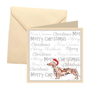 Dachshund Christmas card, Christmas card, fun Christmas card, Christmas, holiday card, Xmas card, dog card