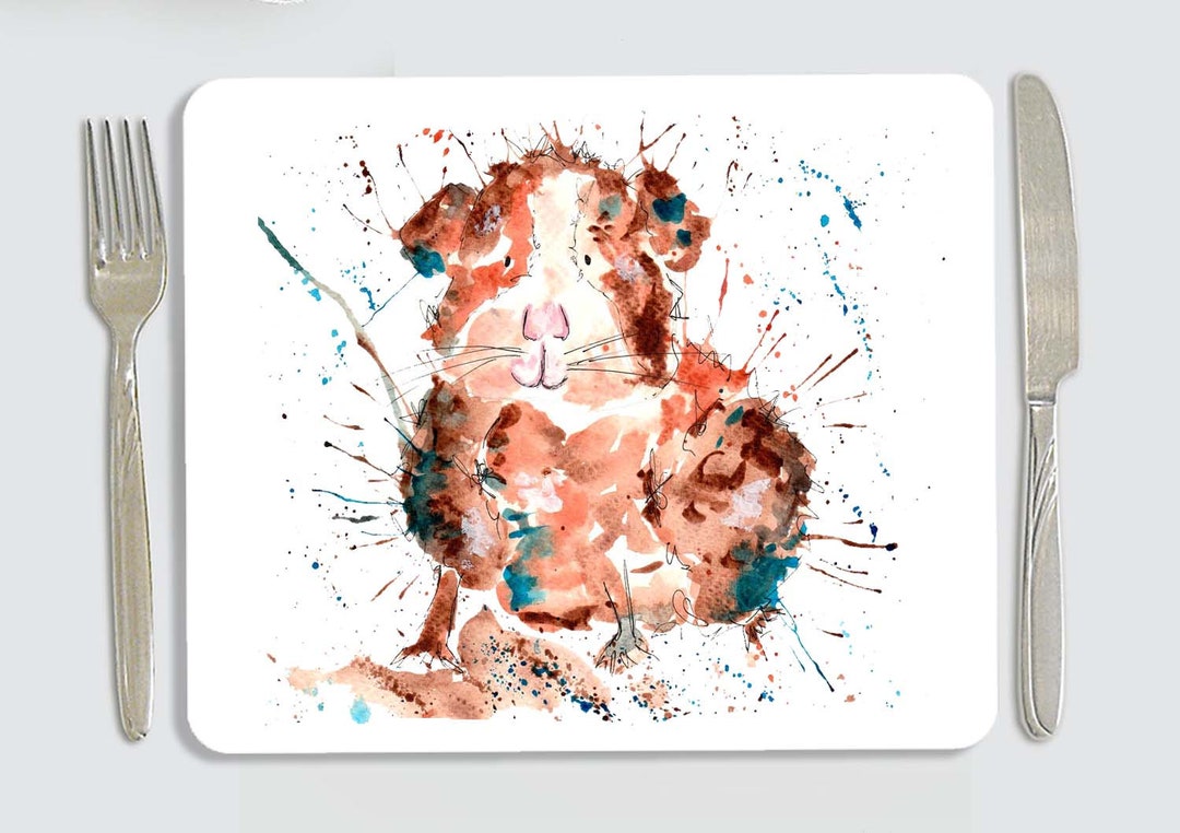 Guinea Pig Placemat Personalised Guinea Pig Placemat Guinea Etsy UK