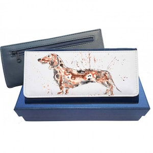 Bolso Dachshund, bolso de señora, bolso estilo cuero, bolso grande, regalo para perros, lindo bolso marino para perros, bolso rosa