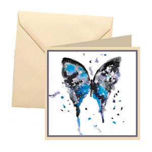 Carte de voeux papillon, carte vierge, carte de voeux, carte d&#39;anniversaire, carte papillon, anniversaire papillon, carte de correspondance, carte de remerciement