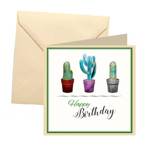 Catcus Geburtstagskarte, Blankokarte, lustige Geburtstagskarte, Geburtstagskarte, Geburtstag, Kakteen, alles Gute zum Geburtstag