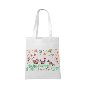 Hens bag, personalised tote bag, Natural bag, shopping bag, hen gift, hen lover, chicken gift, chicken bag