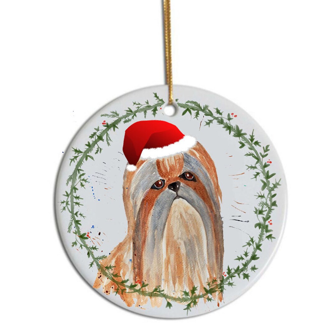 シーズーのツリーの飾り、パーソナライズされたクリスマスの飾り