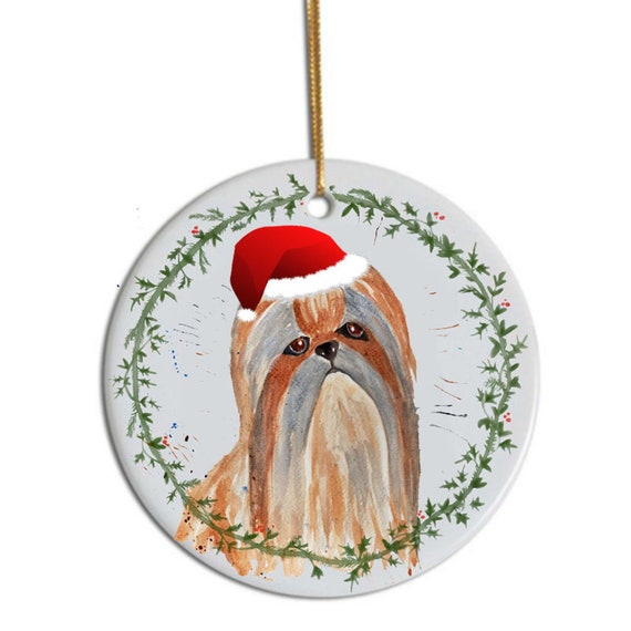 シーズーのツリーの飾り、パーソナライズされたクリスマスの飾り