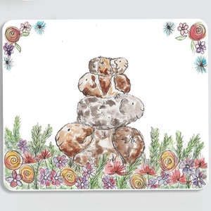 Guinea pig placemat, personalised guinea pig placemat, guinea pig love gift,guinea pig kitchenware