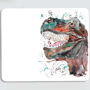 Dinosaur placemat, personalised dinosaur placemat, childrens placemat, trex, trex placemat, t-rex