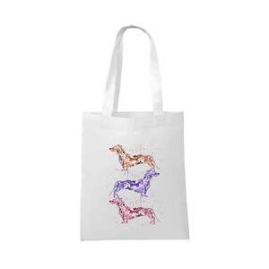 Dachshund bag, personalised tote bag, Natural bag, shopping bag, dachshund gift, dachshund lover, dachshund