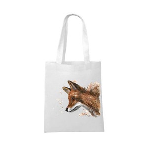 Fuchs Tasche, personalisierte Einkaufstasche, Naturtasche, Einkaufstasche, Fuchs Geschenk, Fuchs Liebhaber, Fuchs