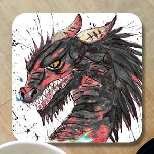 Drachen Untersetzer, Holzuntersetzer, Drachengeschenk, Drachenliebhaber, Tischuntersetzer, Untersetzer, Holzuntersetzer, Einweihungsgeschenk, Untersetzer