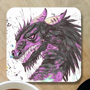 Drachen Untersetzer, Holzuntersetzer, Drachengeschenk, Drachenliebhaber, Tischuntersetzer, Untersetzer, Holzuntersetzer, Einweihungsgeschenk, Untersetzer