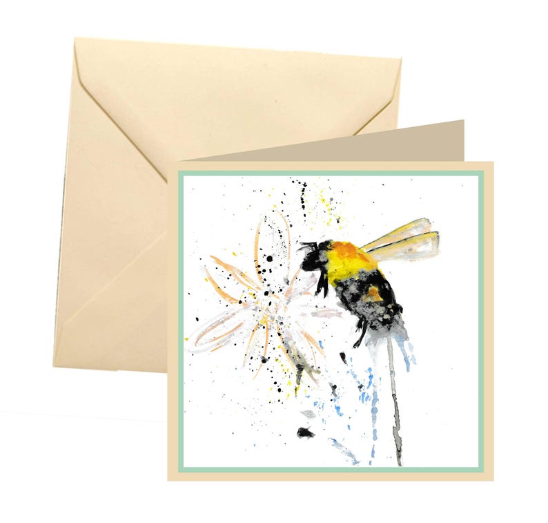 Multi pack wildlife cards, bee greetings card, dragonfly card, pack of cards, 6 pack of cards, wildlife cards image 4