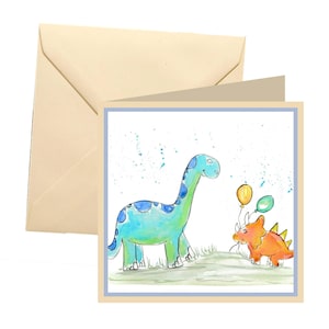 Dinosaurier Grußkarte, Karte Rohling, Karte Grüße, Karte, Geburtstagskarte, Dinosaurier Karte, Kinderkarte, Kinderkarte, Kindergeburtstagskarte