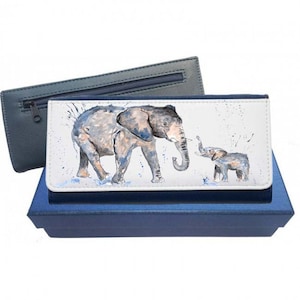 Men's Money Clip Elephant Wallet, Genuine Elephant Skin Slim Wallet